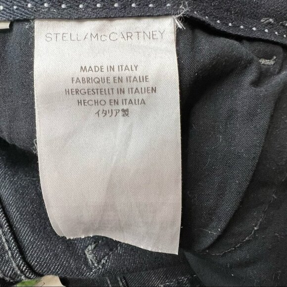 STELLA McCartney Gray Skinny Jeans Ankle Zip  Designer Size 31 - Picture 9 of 14